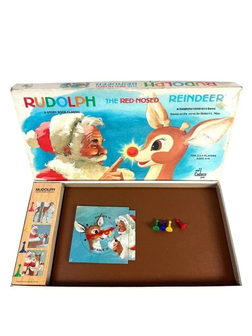 Vintage 1977 Rudolph The Red-Nosed Reindeer Board Game By Cadco Complete